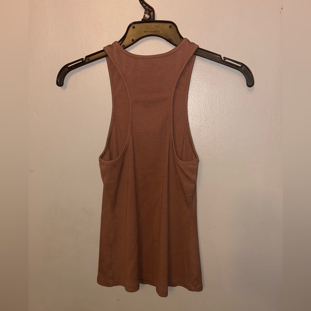 Lovers + Friends Brown Ribbed Knit Tank Top - Picture 5 of 9
